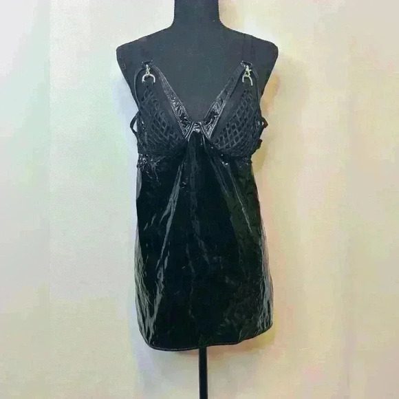 NWT Fishnet and Vinyl dress - Picture 2 of 4